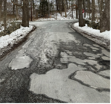 Figure of existing pavement condition on Goodhue Street